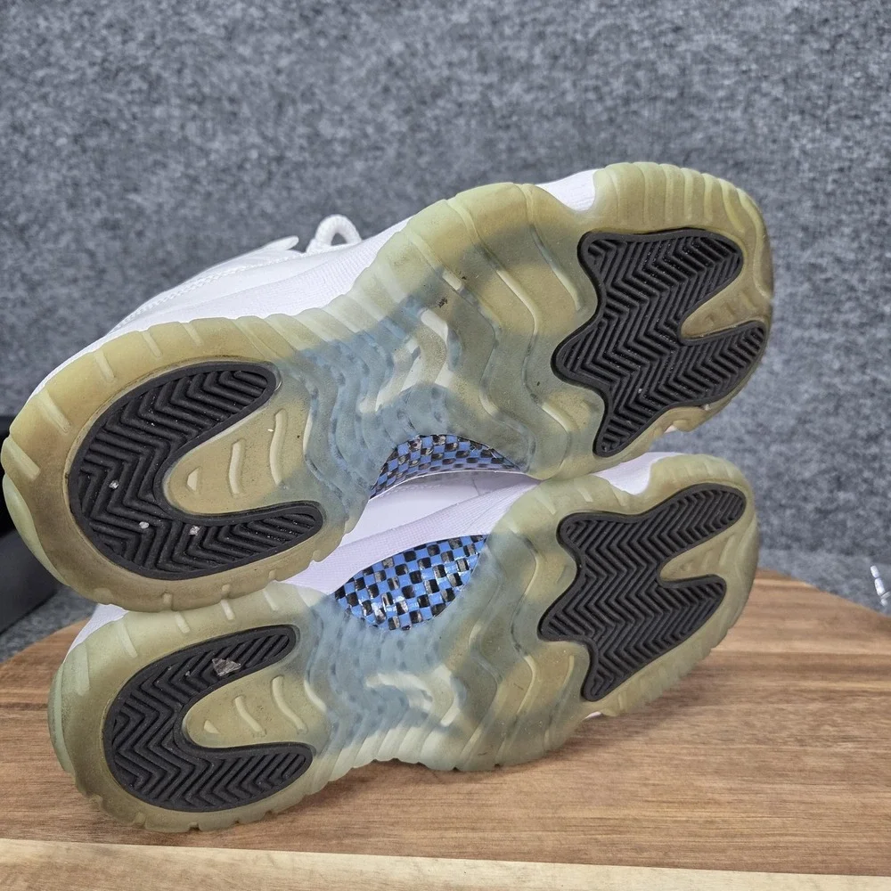 Jordan 11 Retro Low Legend Blue Shoes‎ Youth Size 5Y White Patent GS 528896-117